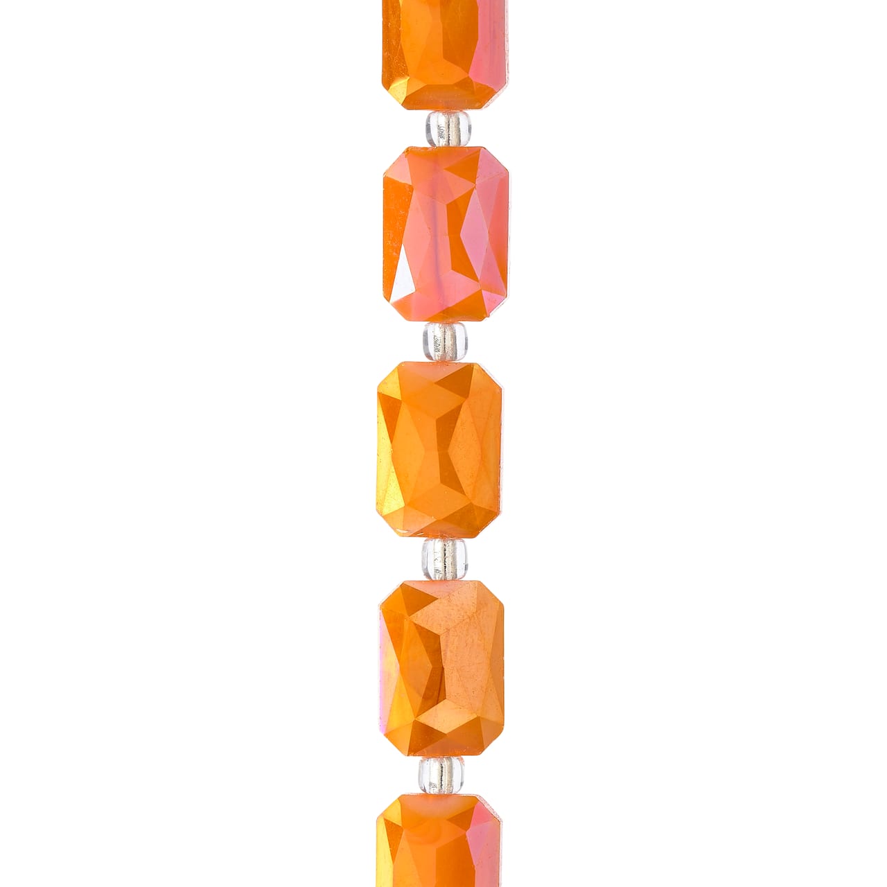 12 Pack: Faceted Glass Rectangle Beads, 14mm by Bead Landing™
